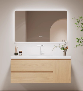 Fabbrica <span class=keywords><strong>Outlet</strong></span> Hotel Vanity unità di legno bagno vanità mobili all'ingrosso bagno armadietto lavanderia armadi - Product Image 3