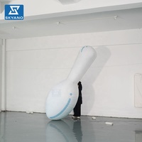 Modèle de cuillère gonflable géante pour la décoration de scène publicitaire en centre commercial