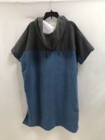 Combinaison à langer Poncho tissu avec capuche et poche d'impression pour surfeur nageur microfibre sport Plaid plaine ronde serviettes de plage