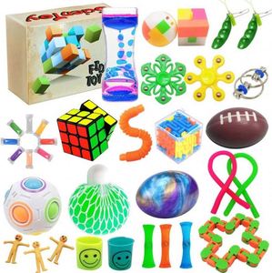 Silent Metal Keyboard Fidget Toy Clicker EDC Keychain 35pcs <b>Cube</b> Foam Ball Novelty & Gag Office Desk Toy for Adults - Product Image 6