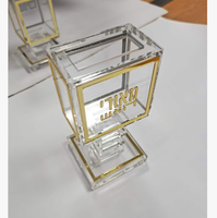 Porte-allumettes en Lucite surélevé pour Shabbos Kodesh, pour l'allumage des bougies de Shabbos, avec couvercle magnétique et tampon d'allumage, boîte à Besamim