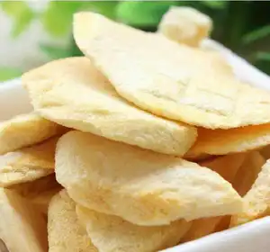 Gezonde Natuurlijke Gele Perzik Gedroogde Knapperige Chips Knapperige Crunchchip Beste Vacuüm Gebakken Fruit Snack Food Met Biologische Ongezoete Bulk