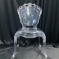 Chaises empilables en acrylique léger, design cristal transparent, pour événements intérieurs et extérieurs – Offre Spéciale