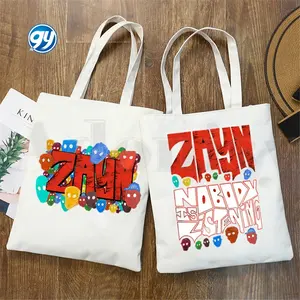 Zayn Malik Nobody Is Listening Harajuku Graphic Handbags Shoulder Bags Casual Shopping Girls Handbag Women Elegant Canvas Bag