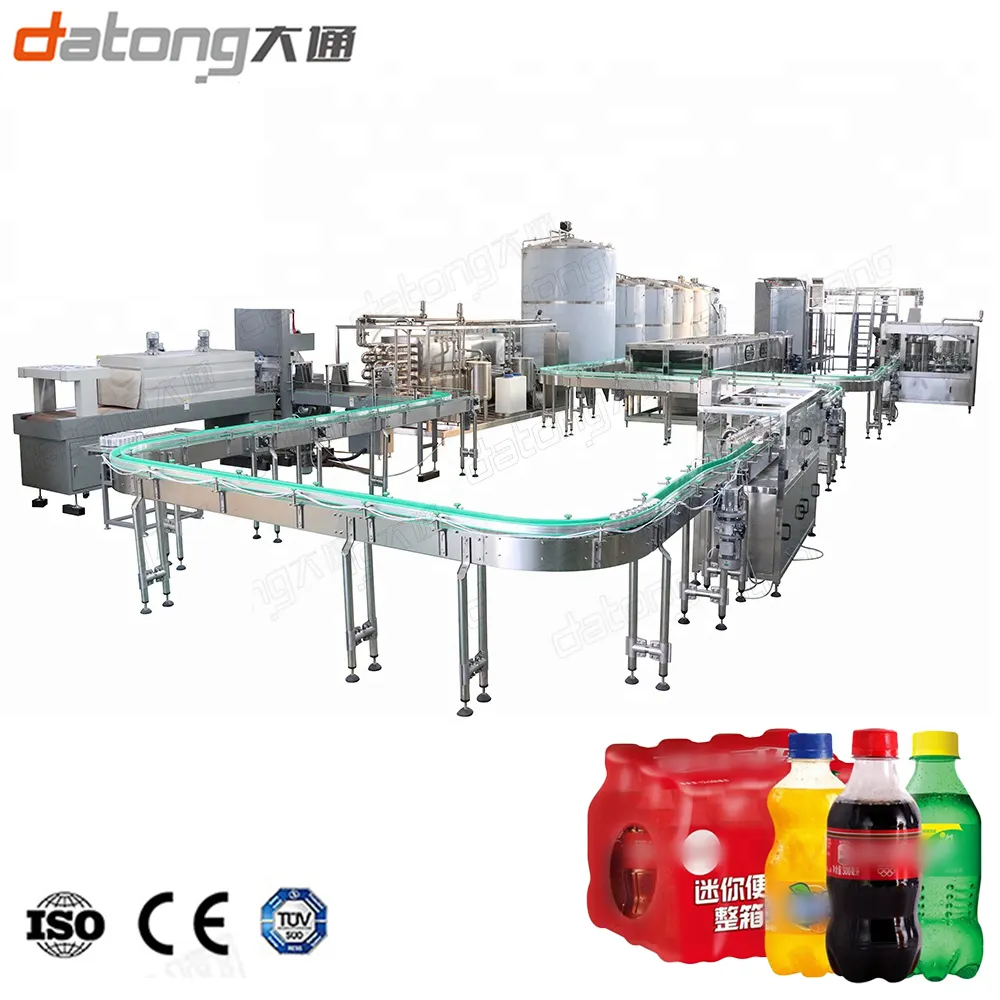Gazlı içecek içecek üretim hattı için alüminyum Can dolum makinesi