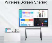 75 Inch Touchscreen Draagbare Smartboard Met Lage Prijs Smart Board Interactieve Paneelframe Voor Lesgeven