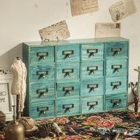 Grande boîte de rangement de bureau multicouche en bois de style japonais tiroir de rangement de bureau debout pour le bureau, la maison et le salon