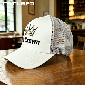 Gorra Trucker Estructurada de 5 Paneles con Logotipo Personalizado, Venta al por Mayor, Bordada, de Malla de Espuma con Frente Rígido, Fabricante, Estilo Hip Hop, para Exteriores - Product Image 3