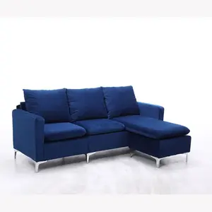 Modern Mini Sofa For Home Luxury Corner Fabric L Shape Velvet Modular Sofas