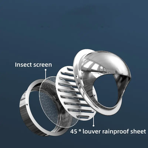 Cappa di Ventilazione Industriale a Gas per Esterni in Acciaio Inox, Copertura per Condotti di Scarico e Aria Condizionata, Vendita Diretta dalla Fabbrica - Product Image 4