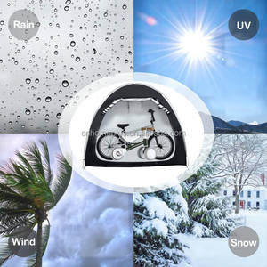 <span class=keywords><strong>Housse</strong></span> d'abri de pluie imperméable de tente de vélo Durable portative <span class=keywords><strong>pour</strong></span> le stockage extérieur 1-4 vélos cadre en plastique <span class=keywords><strong>pour</strong></span> l'usage de voiture - Product Image 6