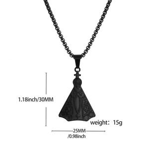 Collana con Pendente della <span class=keywords><strong>Madonna</strong></span> in Acciaio Inossidabile, Serie Religiosa Personalizzata, Vendita all'Ingrosso di Gioielli - Product Image 5