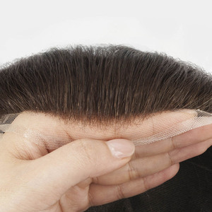 วิกผมผู้ชาย Newtimes Hair HS7 แบบระบายอากาศได้ดี ผลิตจากผมแท้ พร้อมฐานลูกไม้ฝรั่งเศส - Product Image 3