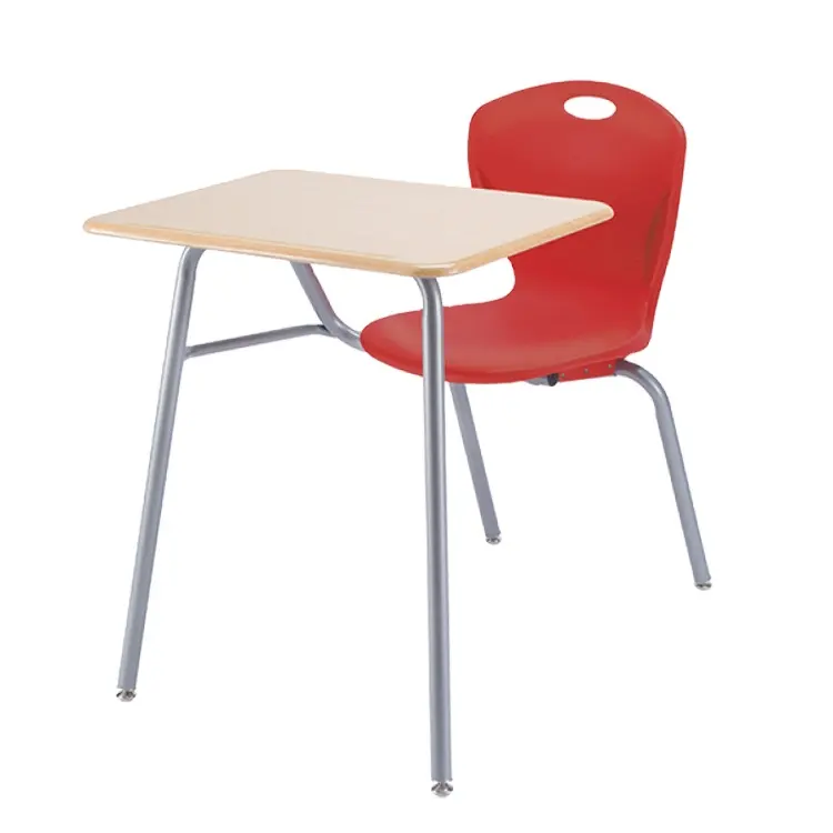 Zoifun College Klaslokaal Meubilair Plastic Zetel Houten Tafelblad Student Stoel Met Tafel