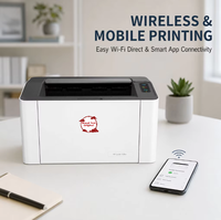 Untuk Printer Laser Nirkabel A4 H P LaserJet 108w untuk Kantor Rumah, Usaha Kecil, Asrama Mahasiswa, dan Toko untuk Pencetakan Dokumen Sehari-hari.