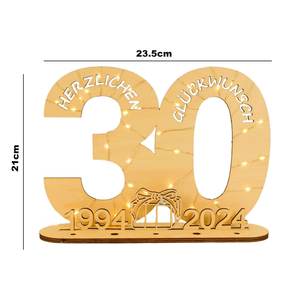 18/20/30/40/50/60 cumpleaños cartel de madera libro de invitados con luces LED vela dinero titular decoración de escritorio para <span class=keywords><strong>aniversario</strong></span> de boda - Product Image 6