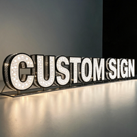 Lettres en acrylique 3D LED étanches à effet lumineux étoile diamantée pour publicité directionnelle, couleurs personnalisables