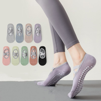 Yoga-Grip-Socken Rutschfeste Anti-Rutsch-Pilates-Socken mit Eigenem Logo Atmungsaktiv Schnelltrocknend für Frauen