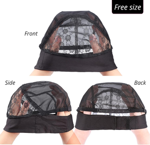 Giá rẻ tóc Net đàn hồi Headband Tóc Giả mũ để làm lưới lưới nắp có thể điều chỉnh ma thuật Sticker móc tóc giả Headband mũ - Product Image 2