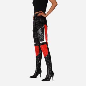 Nouvelles <span class=keywords><strong>bottes</strong></span> pour femmes 2025, <span class=keywords><strong>au</strong></span>-<span class=keywords><strong>dessus</strong></span> <span class=keywords><strong>du</strong></span> <span class=keywords><strong>genou</strong></span>, à talons fins et pointus, avec blocs de couleur et chaudes - Product Image 2