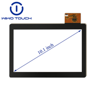 Écran tactile capacitif mince WIWOTOUCH 10,1 pouces GT7387P S819E USB 75 canaux Verre AG AF pour IHM industrielle