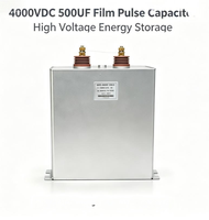 Fabricant de condensateurs à film de qualité supérieure avec plus de 10 ans d'expérience, 4000VDC 500 UF, film à impulsions au meilleur prix pour usage industriel