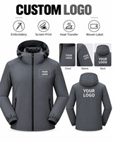 Veste coupe-vent technique pour homme, étiquette privée, mate, haute élasticité, imperméable, à capuche, logo personnalisé, manteau d'extérieur pour homme, OEM