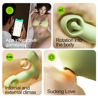 Vibrateur rotatif portable à succion avec télécommande via application, masseur clitoridien et point G pour femmes, étanche IPX5, silencieux, 126g