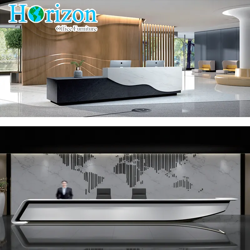 New High Quality Reception Desk Front Office Desk Reception Counter Table