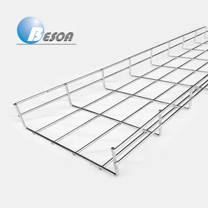 BESCA Wire Cable Tray Stainless Steel Welded Wire Mesh Cable Tray Basket Factory Prices Custom