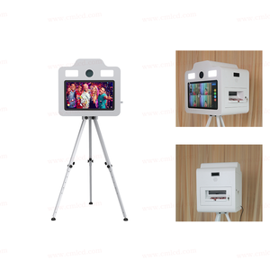 Photobooth Tendance 2025 avec Appareil Photo Reflex Numérique, Écran Tactile 21,5'' et Imprimante Intégrée, Idéal pour Fêtes et Mariages - Product Image 4