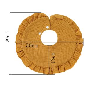 رخيصة الطفل الأزهار المرايل الشاش الوليد بلون 100% الشاش القطن الطفل مريلة مزركشة للعاب الطفل - Product Image 3