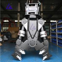 Cisaille de démolition et concasseur pour excavatrice, directement d'usine, conforme CE, haute force de broyage, robuste et durable, pour la démolition de fondations