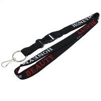 Lanière porte-clés en nylon polyester pour publicité Lanière de cou avec impression par sublimation de logo personnalisé Lanière décapsuleur