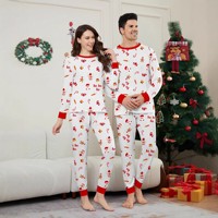 Pyjamas en coton anti-rétrécissement assortis pour toute la famille, pour bébés filles et garçons, Noël 2026