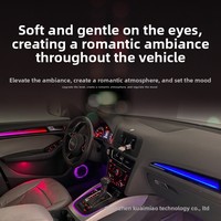Luz Ambiental Universal RGBIC Symphony para Auto, Tira LED Acrílica con Efecto de Agua Fluida, Lámpara de Atmósfera para Audi Q5 2009-2016, Control por Aplicación, 5V