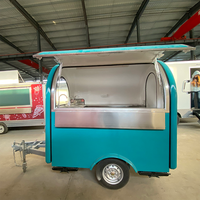 Chariot à hot-dogs mobile de rue commerciale