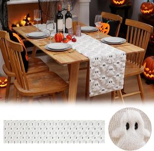 Runner da <span class=keywords><strong>Tavola</strong></span> Morbido in Jacquard con Motivi Fantasma per <span class=keywords><strong>Halloween</strong></span>, <span class=keywords><strong>Decorazioni</strong></span> per <span class=keywords><strong>Tavola</strong></span> da Cucina e Sala da Pranzo - Product Image 5