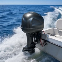Motor tempel diesel 40HP 4 tak berpendingin air, anti korosi, tugas berat untuk kapal pemancing