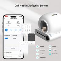 Bac à litière automatique intelligent pour chat, nettoyage automatique, capteur de mouvement électrique, anti-éclaboussures, toilette pour chat facile à nettoyer