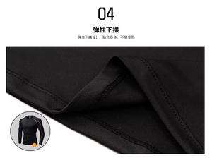 <strong>Custom</strong> Logo Men's <strong>Compression</strong> Shirt Long Sleeve Quick Dry Breathable Base Layer Gym Running Basketball Football Training - Product Image 3