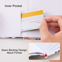Petit carnet A6 personnalisé en cuir à couverture rigide, imprimé