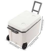 Réfrigérateur portable pour camping-car, glacière de 35 L sans batterie pour extérieur