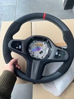 Volant de voiture en fibre de carbone avec chauffage pour BMW G20 G30 G21 G22 G23 Série 3 320i 325i 330i 2019 2020 2023