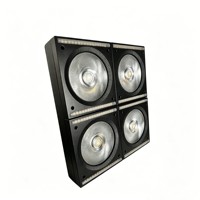 STSLITE-170W Kit de 4 projecteurs matriciels RGBW 50W avec contrôle DMX512, stroboscope blanc froid/chaud pour bars et spectacles