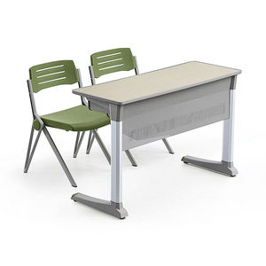 Ensemble de bureau et chaise d'école moderne pour étudiants, mobilier modulaire durable et écologique pour la maison, le bureau et la salle de classe - Product Image 1