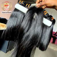 Extensiones de Cabello Humano 100% Natural Vietnamita SDD Doble Trama Liso Extremo con Cierre