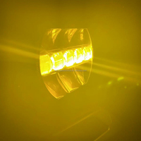 Feux de route LED Aurora 2026, 7 pouces, 8141 lm, faisceau haut et bas, 4x4, avec feux de position blancs et jaunes, IP68, 100 W
