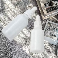 Flacon compte-gouttes vide pour sérum en opale blanche de haute qualité, très vendu, 10ml, 20ml, 30ml, 50ml, avec boîte d'emballage