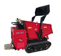 Mini dumper 1.2ton chenillé/mini dumper hydraulique à chargement automatique